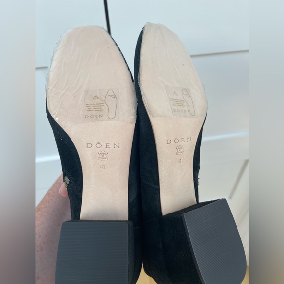 NWT Doen Cannes knee high black suede boots. Size 41. Never worn. - Picture 5 of 7